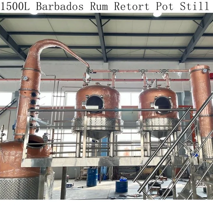 1500 LITERS DOUBLE-RETORT POT STILLS